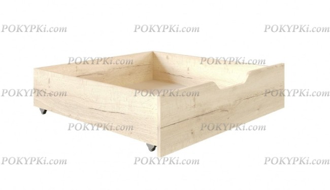 Двухъярусная кровать Мадлен 2 Ящик для металлической кровати 90х 95 в цвете Ирландский дуб