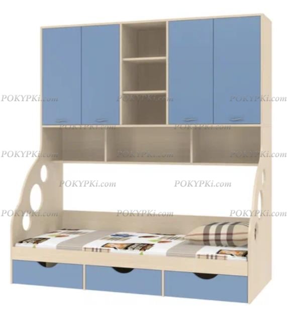 Кровать 90х190 с антресолью Дельта 21.11 Кровать 90х190 с антресолью Дельта 21.11