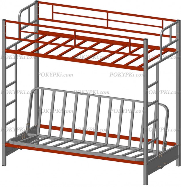 Двухъярусная кровать-диван Мадлен Двухъярусная кровать-диван Мадлен