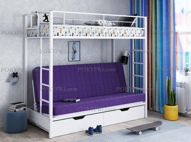 Двухъярусная кровать-диван Мадлен Двухъярусная кровать-диван Мадлен