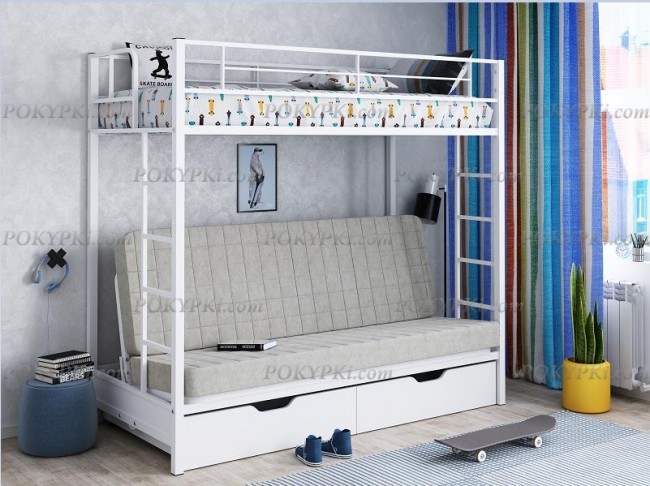 Двухъярусная кровать-диван Мадлен Двухъярусная кровать-диван Мадлен