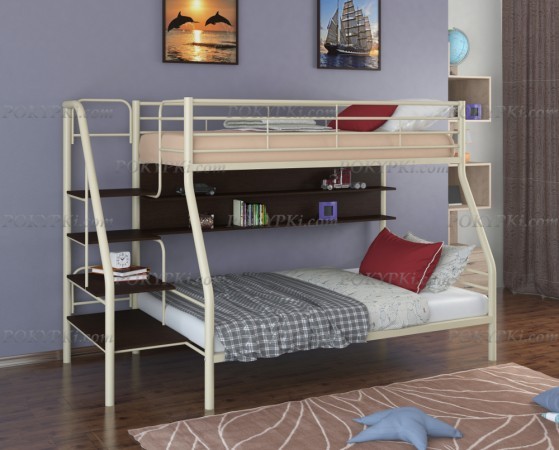 Двухъярусная кровать Толедо-1-слон/венге