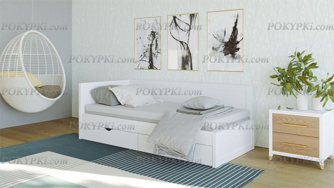 Угловая кровать Лунара