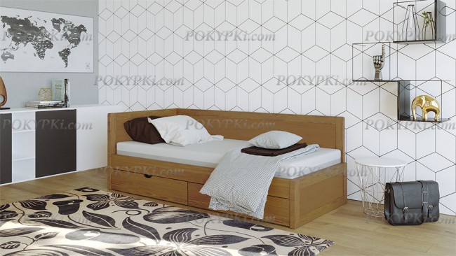 Угловая кровать Лунара