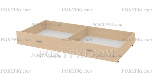 выкатные ящики в цвете Молочный Дуб.