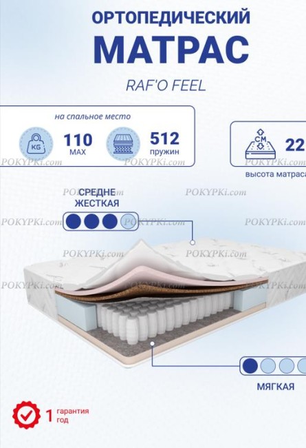 Матрас ортопедический Rafo Feel